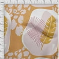 thumbnail image 4 of oneOone Viscose Jersey Light Brown Fabric Tropical Abstract Leaves Quilting Supplies Print Sewing Fabric By The Yard 60 Inch Wide, 4 of 4