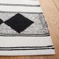 thumbnail image 4 of SAFAVIEH Montauk Foliage Striped Cotton Area Rug, Black/Ivory, 3' x 5', 4 of 9