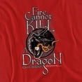 thumbnail image 2 of Game of Thrones Fire Cannot Kill A Dragon Women's T Shirt,Red, Medium, 2 of 6