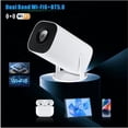 thumbnail image 2 of Isinbox Mini Projector Android 12 WiFi6 BT 5.0 Outdoor Movie 180° Rotatable Compatible with Phone, 2 of 4