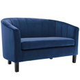 thumbnail image 3 of Modway Prospect Channel Tufted 3 Piece Performance Velvet Set in Navy, 3 of 6