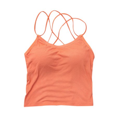 

Summer Back Hollow Thread Beauty Back Wrapped Chest Camisole Ladies Beauty Back Underwear Bra Orange