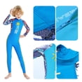 thumbnail image 2 of Traje De Surf De Buceo Para Niños Traje de neopreno para niños de una pieza con diseño de cremallera trasera para niñas y niños (azul cielo L), 2 of 7