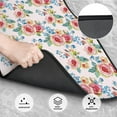 thumbnail image 5 of Uemuo Car Floor Mats - Rose Flowers Pattern Carpet Floor Mats for Cars, Auto Accessories Front & Rear Car Floor Foot Mat Sets of 4 Pieces, 5 of 6