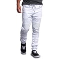 thumbnail image 3 of Victorious Men's Scrunch Stacked Biker Twill Jogger Pants JG882 - White - 4X-Large, 3 of 6