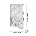 thumbnail image 2 of SHYFOY Modern 3D Wall Mirror Irregular Triangle Accent Mirror for Home Decor, 2 of 7