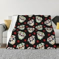 thumbnail image 1 of Fotbe PUG Manta de Franela con Estampado, Manta Ultrasuave para Cama, Sofá, Auto, Hipoalergénica y Antibolitas-60"x50", 1 of 6