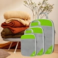 thumbnail image 4 of Abbracc 1Set Compression Packing Cubes Luggage Organizer Travel Keeping Organized Green Green 3Pcs, 4 of 5