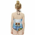 thumbnail image 4 of Animal Crossing Girls One Piece Swimsuits Quick Dry Bathing Suit Swimwear Swimming Suit 8-10Y(130cm), 4 of 8