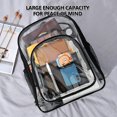 thumbnail image 6 of Kuphy 17" Clear Backpack Water Resistant Transparent Backpack Large Capacity Bookbag School Bag With Adjustable Straps For School, Work, Stadium, Security Travel, College, 6 of 10