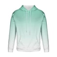 thumbnail image 5 of Men's Gradient Hoodie Pullover Long Sleeve Hooded Collar Drawstring Casual Sweatshirt Comfy Loose Fit Top, 5 of 5