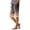 532#Khaki, variant on Hawaii Capri Pants for Women Casual Tropical Floral Print Pants Elastic High Waist Drawstring Summer Beach Trousers