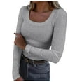 thumbnail image 1 of T-shirts de Noël Rouges en Verre pour Femmes, A-Shirts Imprimés à Col Rond, Trois T-Shirts pour Femme, Manches Trois Quarts, T-Shirt Décontracté de Compression, Chemise pour Femme, Haut, 1 of 5