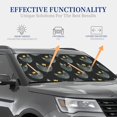 thumbnail image 3 of Kdxio Faces Of The Cat Print 2-Piece Sun Shade Front Windshield - Foldable Car Front Window Sunshades For Most Sedans Suv Truck, 3 of 6