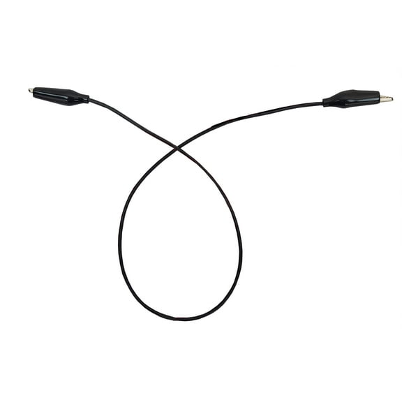 Connector Cords, 12 inches length, Alligator Ends, Insulated 18 gauge Wire. Pack of 10 Cords.