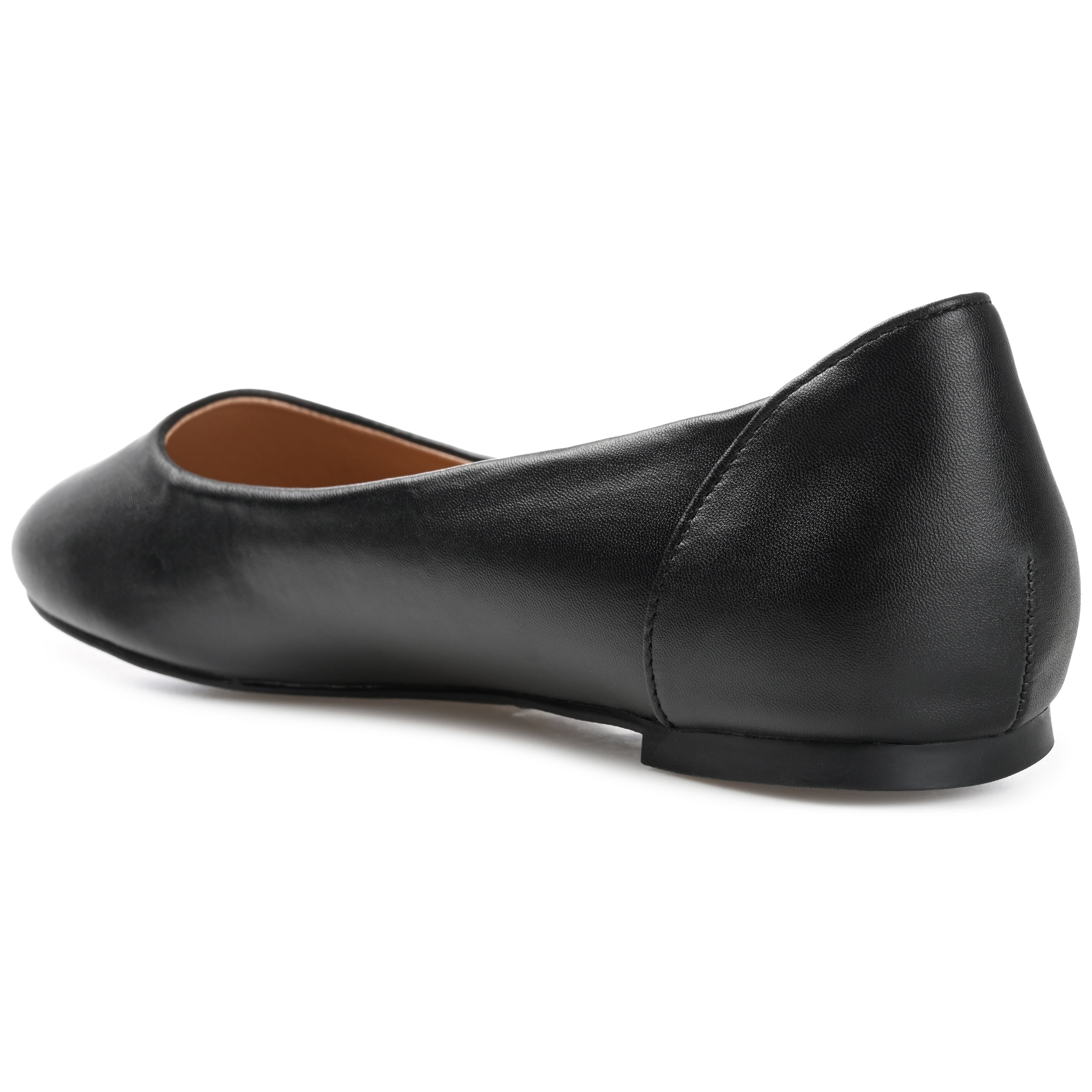 Journee Womens Kavn Comfort Insole Narrow Width Slip On Round Toe Ballet Flats