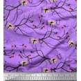 thumbnail image 1 of Soimoi Moss Georgette Fabric Floral,Rat & Cat Artistic Print Fabric by The Yard 42 Inch Wide, 1 of 1