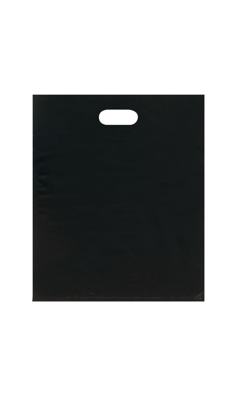 Glossy Jumbo BLACK Shopping Merchandise Bags 20"x20"x5" Lot 25 