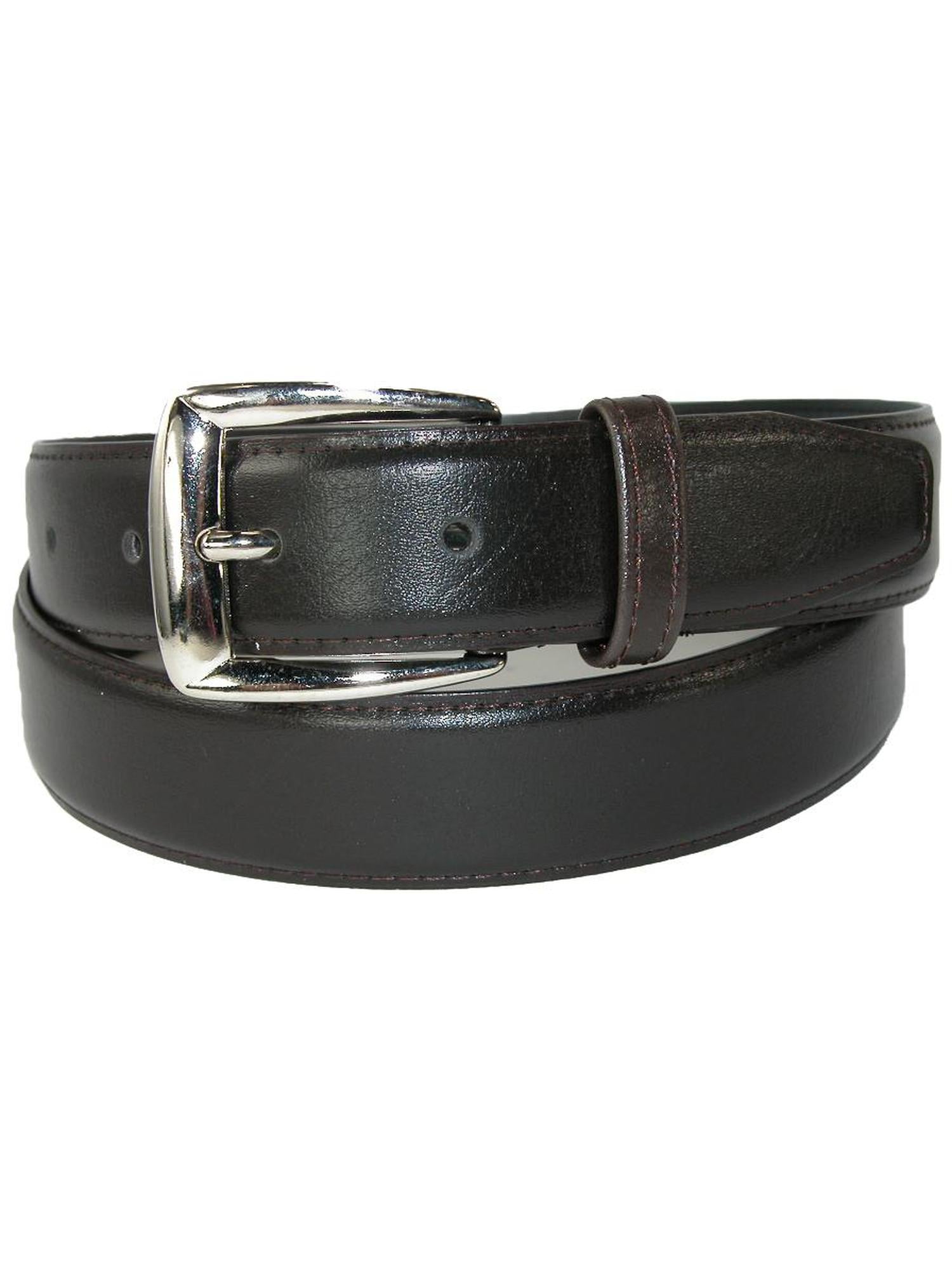 New CTM Men/'s Leather 28mm Basic Dress Belt