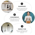 thumbnail image 2 of 10Pcs Meat Hooks Stainless Steel Wall Hooks S-Shaped Hooks Kitchen Gadget, 2 of 9