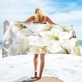 Magnolia Flower Oversized Beach Towel Sand Free Soft Super Lightweight