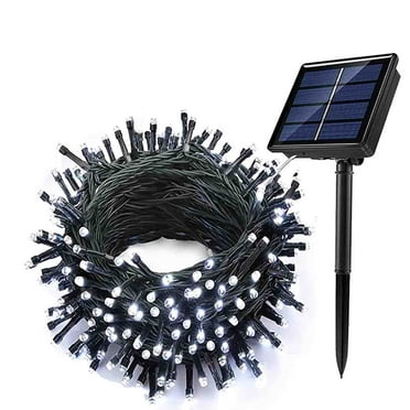 Solar String Lamps For Garden Waterproof Outdoor Lighting 12M / 39Ft Christmas Xmas Holiday Decoration Fairy Solar Powered - White