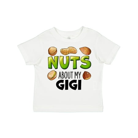 

Inktastic Nuts About My Gigi Peanut Almond Pistachio Gift Toddler Boy or Toddler Girl T-Shirt