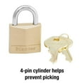 thumbnail image 5 of Master Lock 1-3/16” Solid Brass Body Padlock, 5 of 5