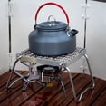 thumbnail image 2 of Parrilla plegable de acero inoxidable para fogatas, para mochileros, de 24 x 16 cm, ideal para acampar, cocinar al aire libre, hacer picnics y asar., 2 of 8