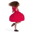 thumbnail image 5 of Kensie Girl Sequin Mesh Bow Soutache Red Dress, Sizes 4-16, 5 of 5