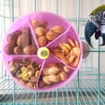 thumbnail image 3 of TIMIFIS Fournitures pour Chats et Animaux de Compagnie Jouet Rotatif pour Perroquets Jouet de Nourriture pour Oiseaux pour Perroquets Distributeur de Nourriture Jouet Roue Ronde Rotative Jouet en Plastique Rotatif Automne/hiver, 3 of 8