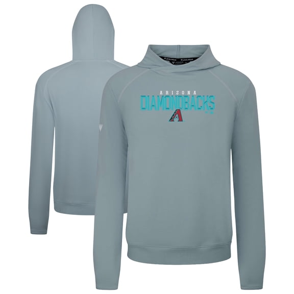 Men's Levelwear  Gray Arizona Diamondbacks Mandate Carve Tri-Blend Hoodie
