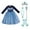 Blue+PS, variant on KAWELL Blue Costume, Game Theme Dress for Girls Snowflake Princess Adventure Dress Up Christmas Costumes for Kids