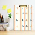 thumbnail image 2 of FORMRS Acrylic Clipboard with Low Profile Clip Standard A4 Letter Size, 12.5" x 9", Beige Nautical Pattern, 2 of 8