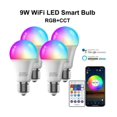 thumbnail image 1 of Foco Led Rgb Wifi Bombilla Inteligente Alexa Multicolor 4pcs Genérica LED 9W, 1 of 2