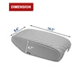 thumbnail image 2 of KBH Center Console Cover for 1998-2005 Lexus GS300 GS400 GS430, Middle Console Arm Rest Lid Cushion Cover, Anti-Scratch Leather Trim Interior, Gray, 2 of 8