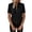 Black#129, variant on Women's Shirts Dressy Casual Ruffle Short Sleeve Zipper Summer Spring V Neck Tops Work Business Office Blouse White S