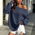 thumbnail image 6 of FAHUOMU Women's Off Shoulder Sweatshirt Long Sleeve Pullover Tops Fall Winter Fashion Oversized Causal Clothes, 6 of 8