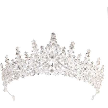 Tiaras and Crowns For Women - Princess Rhinestone Birthday Crown For Girls Bridal Hair Headband Accessories For Wedding