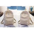 thumbnail image 3 of Backpack Style Soft Fabric Backpack Female Corduroy Design School Backpack For Teenage Girls Striped Backpack Women, 3 of 3