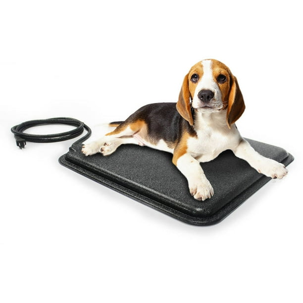 Milliard Indoor/Outdoor Heated Pet Pad with Fleece Mat, 18" x 18