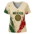 thumbnail image 6 of 2026 New Mexico Soccer Jersey Adult, Mexican Jersey Soccer T-Shirt, Mexico National Team Pattern V-Neck Short Sleeve Athletic Casual Football Top for Adult, 6 of 6