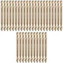 Cobalt Drill Bits Double End for Hardened Steel Wood Cast High Speed Metal Bit(3/16 Inch, 30 Pcs) New