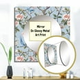 thumbnail image 3 of DESIGN ART Designart "Chinoiserie With Birds and Peonies XIII" Modern Wall Mirror - Floral Square Wall Mirror For Living Room 29 in. wide x 29 in., 3 of 5