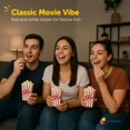 thumbnail image 6 of 20-Pack Movie Night Popcorn Boxes for Party - 26oz Large Paper Snack Buckets - Movie Theme Party Decorations, Event Favors, Container, Carnival and Cinema Night Supplies - Red/White, 6"x2.75", 6 of 6
