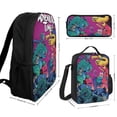 thumbnail image 2 of Adventure Time Backpack Set 3-in-1, Backpack with Lunch Bag and Pencil Case, Large Capacity Book Bag with Lunch Box and Pencil Case Pouch, 17 Inch, 2 of 9