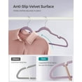 thumbnail image 3 of Velvet Hangers Clothes Hangers with Shoulder Notches Pants Bar Ink UCRFB, 3 of 7
