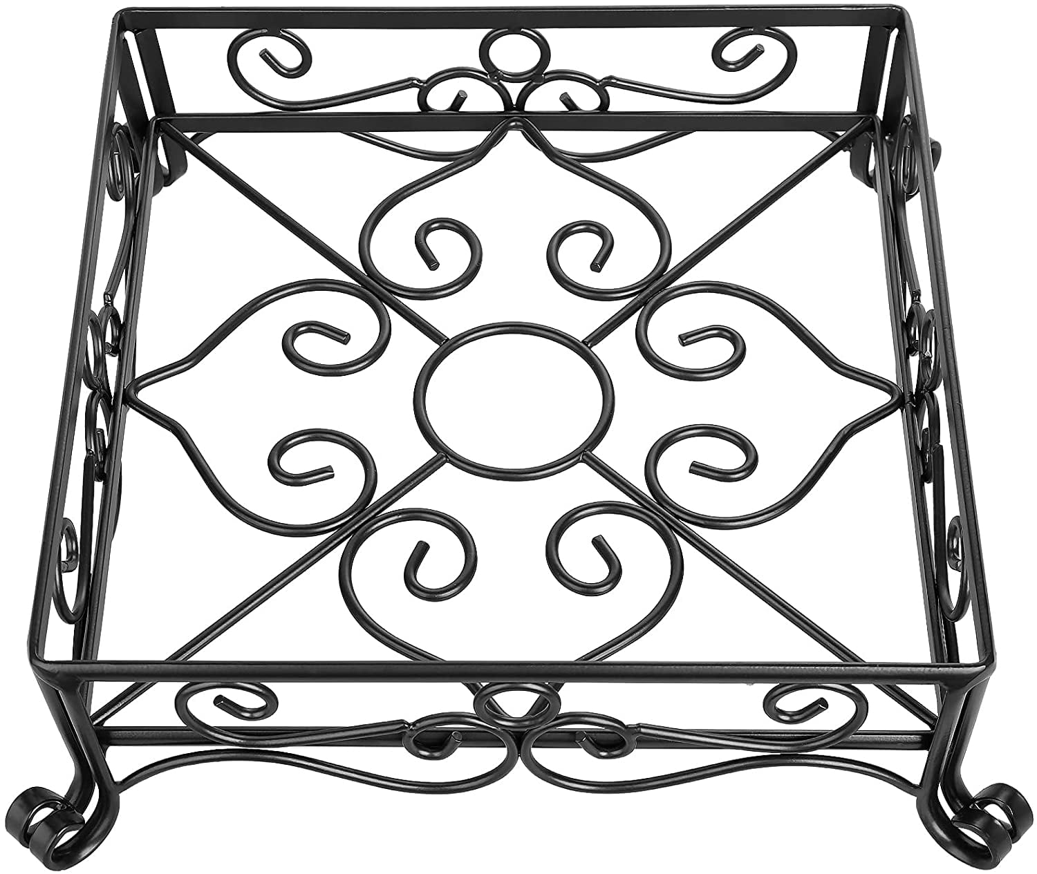 QWZNDZGR Metal Plant Stand for Outdoor Indoor, Heavy Duty Flower Pots