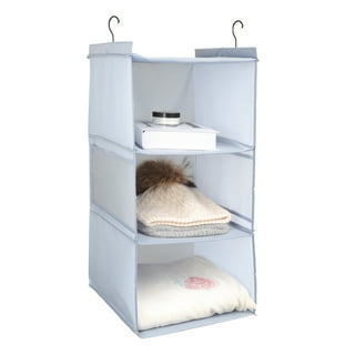 Mainstays 6 Shelf Non Woven Hanging Closet Organizer, Arctic White, Adult  and Child
