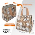 thumbnail image 3 of Corgi Crowd Insulated Lunch Bag for Women & Adults,Large Portable Soft Cooler Lunch Bag,Thermal Food Storage Tote with Pearl Cotton,8.66L,8.75x5.75x9.5 Inch, 3 of 6